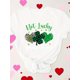 thumbnail image 4 of Casual Women'S Summer Short Sleeve Crew Neck T-Shirt, Polyester, Slight Stretch, Knit Fabric, 180g/m², with Four-Leaf Clover Print for Women, 4 of 6