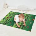 thumbnail image 2 of Green Cartoon Dinosaurs Pattern Blanket,Comfortable Soft Flannel Throw Blanket,All Season,Warm Lightweight Blankets for Sofa Bed Couch Living Room Chair,30"x40", 2 of 4