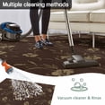 thumbnail image 5 of Brown Floral Outdoor Rug for Patio/Deck/Porch, Non-Slip Large Area Rug 6 x 9 Ft, Vintage Spring Botanical Flowers Indoor Outdoor Rugs Washable Area Rugs, Reversible Camping Rug Carpet Runner, 5 of 8