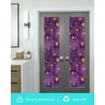 thumbnail image 5 of Window Privacy Film Purple Starry Sky Stained Glass Window Film Decorative Sun Block Window Cover Yellow Retro Star Window Clings Static Adhesive Sticker for Bathroom 29.5"x118", 5 of 6
