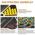 thumbnail image 4 of Triggle Game Funny Chain Triangle Game Peg Board Brain Teaser Strategy Board Game, 4 of 5