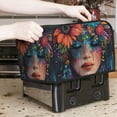 thumbnail image 7 of Pofeuu Bohemian Colorful Flower Woman Print Toaster Cover 4 Slice, Bread Dust Cover & Fingerprint Protection, Kitchen Small Appliance Covers(Toaster Cover), 7 of 7