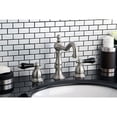 thumbnail image 2 of Kingston Brass KS1978PKL Duchess Widespread Bathroom Faucet with Brass Pop-Up, Brushed Nickel, 2 of 3