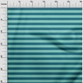 thumbnail image 3 of oneOone Viscose Jersey Dark Teal Green Fabric Stripes Quilting Supplies Print Sewing Fabric By The Yard 60 Inch Wide, 3 of 4