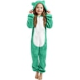 thumbnail image 3 of RTKFRFLM Girls Soft Onesie Warm Winter Sleepwear Romper for Youth Green 3-4 Years, 3 of 3