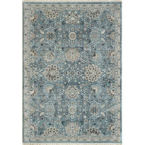 Dynamic Rugs JN9126883500 7 ft. 10 in. x 10 ft. Juno 6883 Rectangle Transitional Area Rug - 500 Light Blue