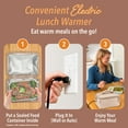 thumbnail image 2 of Bentgo Heat - Electric Lunch Bag & Food Warmer for Reheating Meals in Car, at Work & More - Heated Lunch Box Warmer for Adults, Students & Shift Workers, 12V/24V Auto & 120V Wall Cords (Sand), 2 of 7