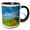 Black/White, variant on 3drose, Usa, Washington, Walla Walla. Vineyard - Us48 Rdu0155 - Richard Duval, 11oz Two-tone Red Mug