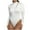 White, variant on Aoochasliy Bodysuits for Women Clothes Valentine's Long Sleeved Solid Color Light Velvet Trendy Square Neck Tight Fitting Cutout Jumpsuit