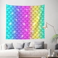 thumbnail image 2 of Daiia Rainbow Scales2 Pattern Tapestry 60x51 Inches Wall Hanging Tapestry Artistic Wall Hanging Bedroom Wall Decor Living Room Tapestry Dorm Room Decor, 2 of 9