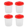 thumbnail image 2 of 4PCS Salt and Pepper Shakers Moisture Proof Shaker with Red Covers Lids Plastic Airtight Spice Jar Dispenser, 2 of 5