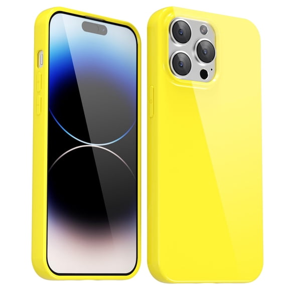 Funda para iPhone 14 Pro 6.1" Svanove, TPU amarillo