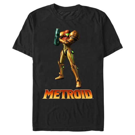 Mens Nintendo Prime Samus Aran Full Shot T Shirt