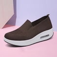 thumbnail image 4 of Zapatos Para Correr Mocasines informales para mujer, zapatillas informales transpirables para deportes al aire libre (39 marrón) Likrtyny Para Estrenar, 4 of 6
