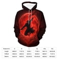 thumbnail image 7 of LAOLIUSN Men’s All-Over Print Ninja Hoodie – 3D Moon Warrior Graphic Pullover Sweatshirt, Stretch Fabric S–4XL, 7 of 7