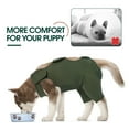 thumbnail image 6 of Kuoser Dog Surgery Recovery Suit Thigh Wound Protective Sleeve for Dog Rear Legs, Green, L, 6 of 8