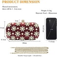 thumbnail image 2 of Rhinestone Evening Bag for Women Beaded Clutch Bag Bridal Wedding Purse Glitter Shoulder Bag Luxury Crystal Handbag, 2 of 5