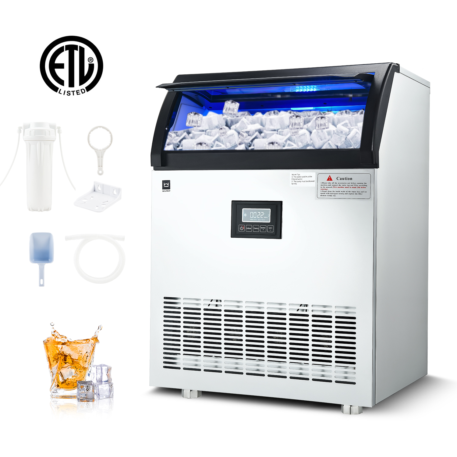 Wilprep Large Commercial Ice Machine Water Filter System 200lbs