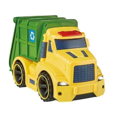 UPC: 0020373026339 | Kidoozie Lights N  Sounds Recycle Truck  Friction Powered  Opening Recycle Bin  For Ages 3+