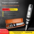 thumbnail image 2 of 7-Piece Red-Handle Impact Screwdriver Bit Set with Iron Storage Case, Chromium-Vanadium Steel Construction for Rust Screw Removal, Durable Hardware Tools Kit for DIY Enthusiasts and Professionals,, 2 of 6