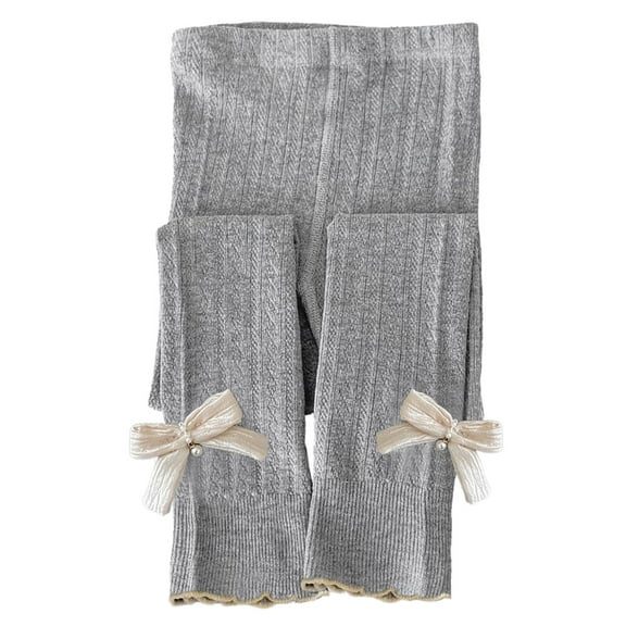 XFHLMJFF Girls Leggings Toddler Girls Tights Pants With Lace Bow Solid Color Trousers for 12-18 Months