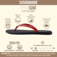 thumbnail image 3 of Cushionaire Surf Flip Flop Sandals for Women with Flexible Sole and Soft Jelly Strap, Lightweight Casual Slides, 3 of 29
