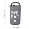thumbnail image 4 of Mochila Seca Impermeable Al Aire Libre Bolsa flotante de agua de lona de PVC para mochila seca impermeable al aire libre 5L/10L portátil, 4 of 7