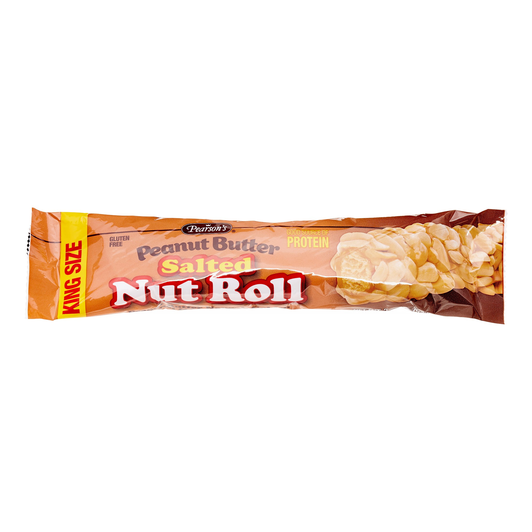 Pearson's Salted Nut Roll, Peanut Butter, King Size, 3.25 Oz
