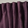 thumbnail image 5 of 3S Brother's Home Decorative Purple Curtains Extra Long Luxury Colors Linen Look Custom Made 5-25 Feet Made in Turkey Hang Back Tab ( 1 Panel ) Home Décor -(52"Wx288"L), 5 of 6