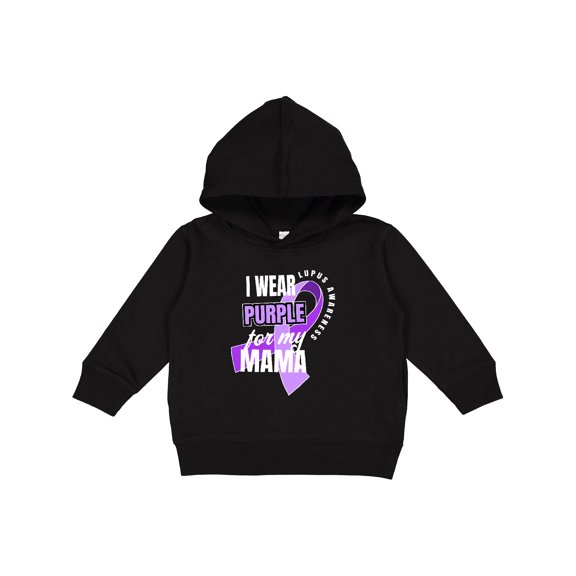Inktastic I Wear Purple for My Mama Lupus Awareness Toddler Hoodie