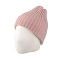thumbnail image 2 of WITHMOONS Ribbed Knit Beanie Classic Plain Warm Cuff Daily Cap XZ50075 (Pink), 2 of 4