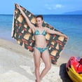 thumbnail image 7 of SKYSONIC Beach Towels 30"x60", Mushrooms Camping Towels Vegetables Brown Sand Free Beach Towel, Large Beach Towels Quick Dry Bath Travel Towels Pool Yoga Beach Mat for Men Women, 7 of 7