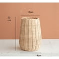thumbnail image 2 of Handwoven Rattan Flower Vase, Small Wicker Tabletop Vase for Living Room Decorative Vase Home Decor, 2 of 5