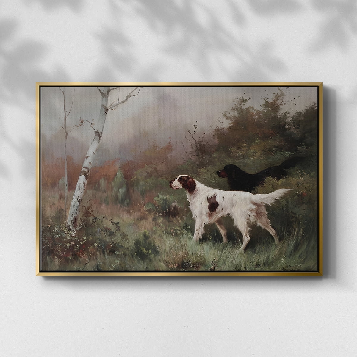 Vintage Landscape-CCLIX By Wexford Home Framed in Gold Wood Gallery Wrapped Canvas 25 in. x 37 in.
