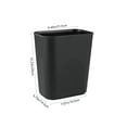 thumbnail image 3 of CQCYD Contactless Trash Can, Automatic Motion Sensor Bathroom Trash Can, Large Capacity 8L Plastic Trash Bin, Thickened Square Step Trash Can for Living Room and Office, 3 of 8