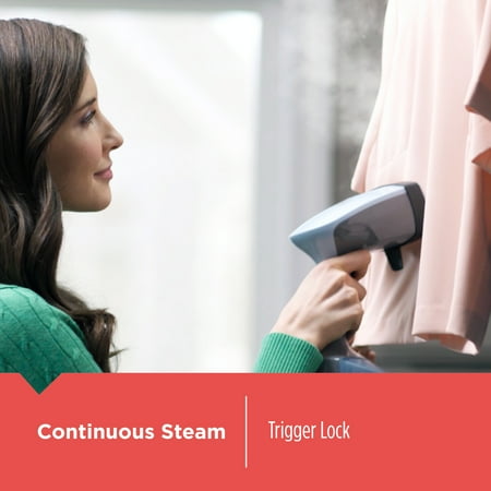 Black+Decker - Advanced Handheld Garment Steamer - Gray/Blue