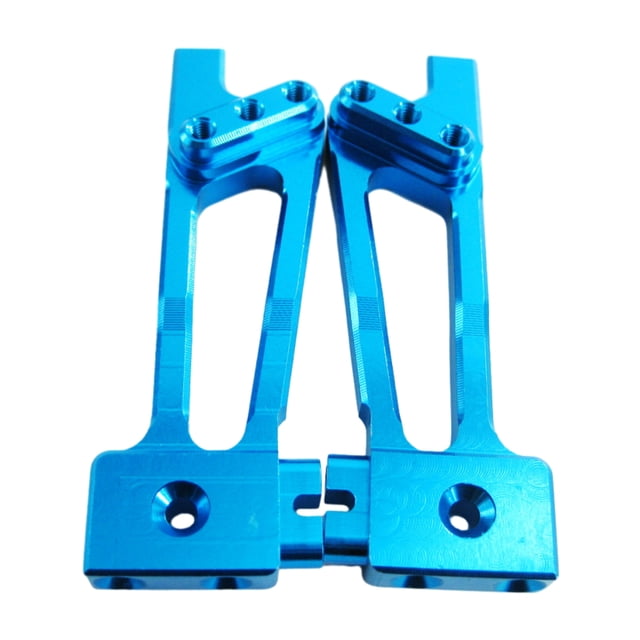 Vogacara torres del amortiguador de choque de la parte posterior del coche de 2pcs/set RC - resistencia de desgaste durable y resistente al Kits de construcción modelo azul