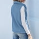 thumbnail image 5 of Chaleco de Felpa Cálido Sin Mangas con Cuello Alto para Mujer, con Cremallera, para Otoño e Invierno, con Bolsillos Azul XL, 5 of 7