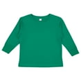 thumbnail image 4 of RABBIT SKINS Toddler 100% Cotton Fine Jersey Long Sleeve Tee, Kelly, 4T, 4 of 6
