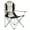 Black White, variant on Medium Camping Fishing Chair - Foldable, Durable & Anti-Fouling Black White