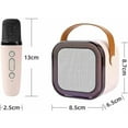 thumbnail image 7 of Glistenwing Mini Karaoke,2025 New Glistenwing Karaoke,Stellaya Mini Karaoke Machine,Fall Portable Wireless Small Karaoke Speaker Kids with 2 Mic,Immersive 3D Sound Quality, 7 of 7