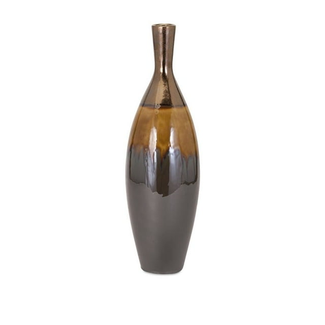 IMAX Corporation Murlin Vase en Céramique de Taille Moyenne en Brun