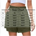 thumbnail image 3 of Pants for Women Plus Size Elastic Waist Drawstring Summer Solid Color Side Pocket Shorts, 3 of 6