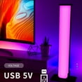 thumbnail image 7 of Bluetooth RGB Computer Game Mood Lights | Multicolor Desktop LED Strip with Music Sync Pickup | USB Powered 7W | Remote & App Control | Timer | 25x9x3.6cm | Black | 1 Pack, 7 of 7