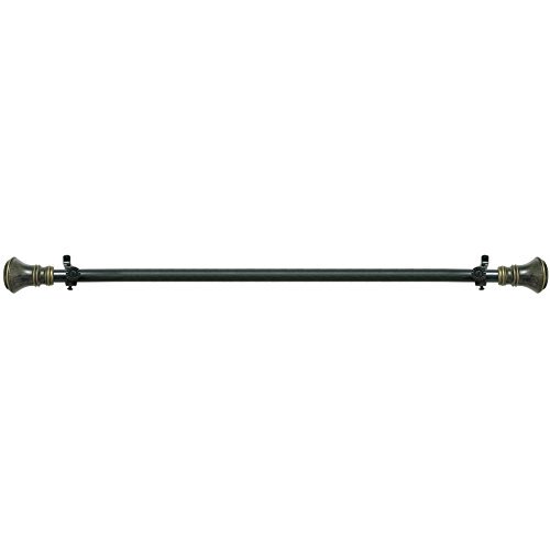 Lorraine Collection Elegant Metal Window Curtain Rod - Laya (66"-120")