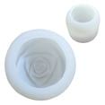 thumbnail image 4 of [50-1306-D White] Rose Candle Ice Cube Ice Silicone Mold, 4 of 13