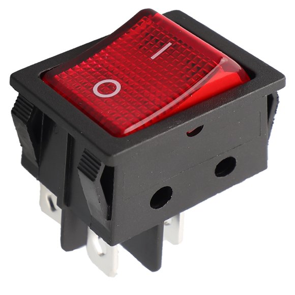 Welding Machine Power Switch 30A 250VAC Electric Heater Switch 4Pin with light