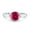 Ruby, variant on Bezel Set 6mm Round Ring Simulated Green Emerald CZ 925 Sterling Silver