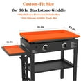 thumbnail image 2 of Alliggic Full Wrap-Around 36" Silicone Griddle Cover for Include 16" Silicone Spatula Mat，Premium Heavy Duty Food Grade Reusable Grill Mat, Blackstone Griddle Accessories Protective Cover C80, 2 of 3