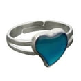 thumbnail image 3 of Anillo De Estado De ánimo Chapado En Plata Con Corazón Cambiable, 3 of 9